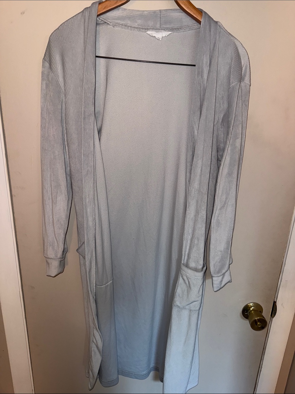 DANSHÀ Light Gray Open Cardigan